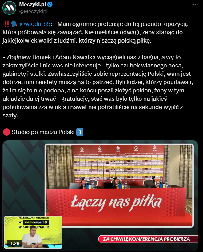 MOCNY STATEMENT Tomasza Włodarczyka w stronę ''pseudo-opozycji'' w polskiej piłce!